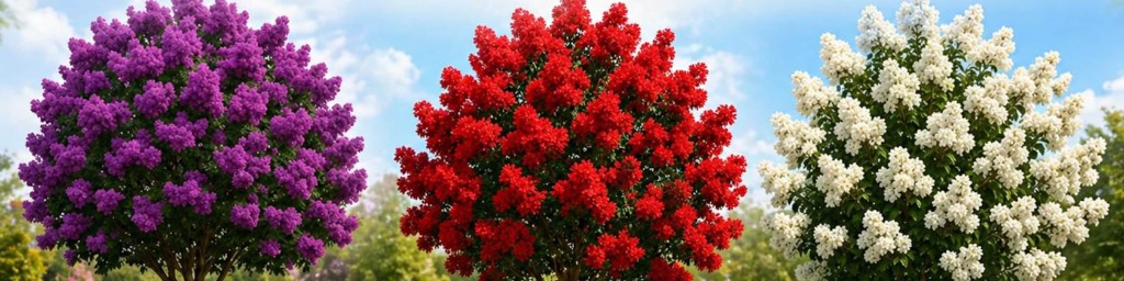 Flowering Crape Myrtle Trio
