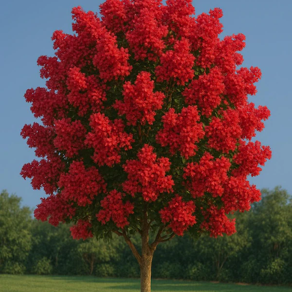 Red Rocket Crape Myrtle Tree | Ruby Red Blooms