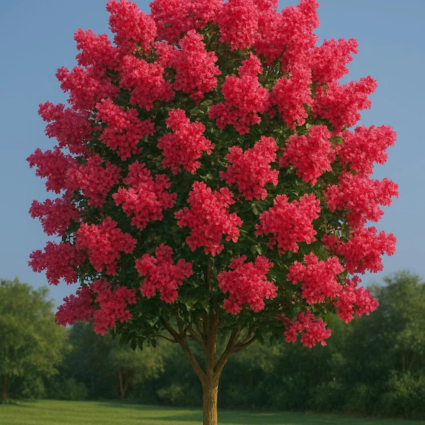 Crape Myrtle 'Tonto' Hot Pink Blooms